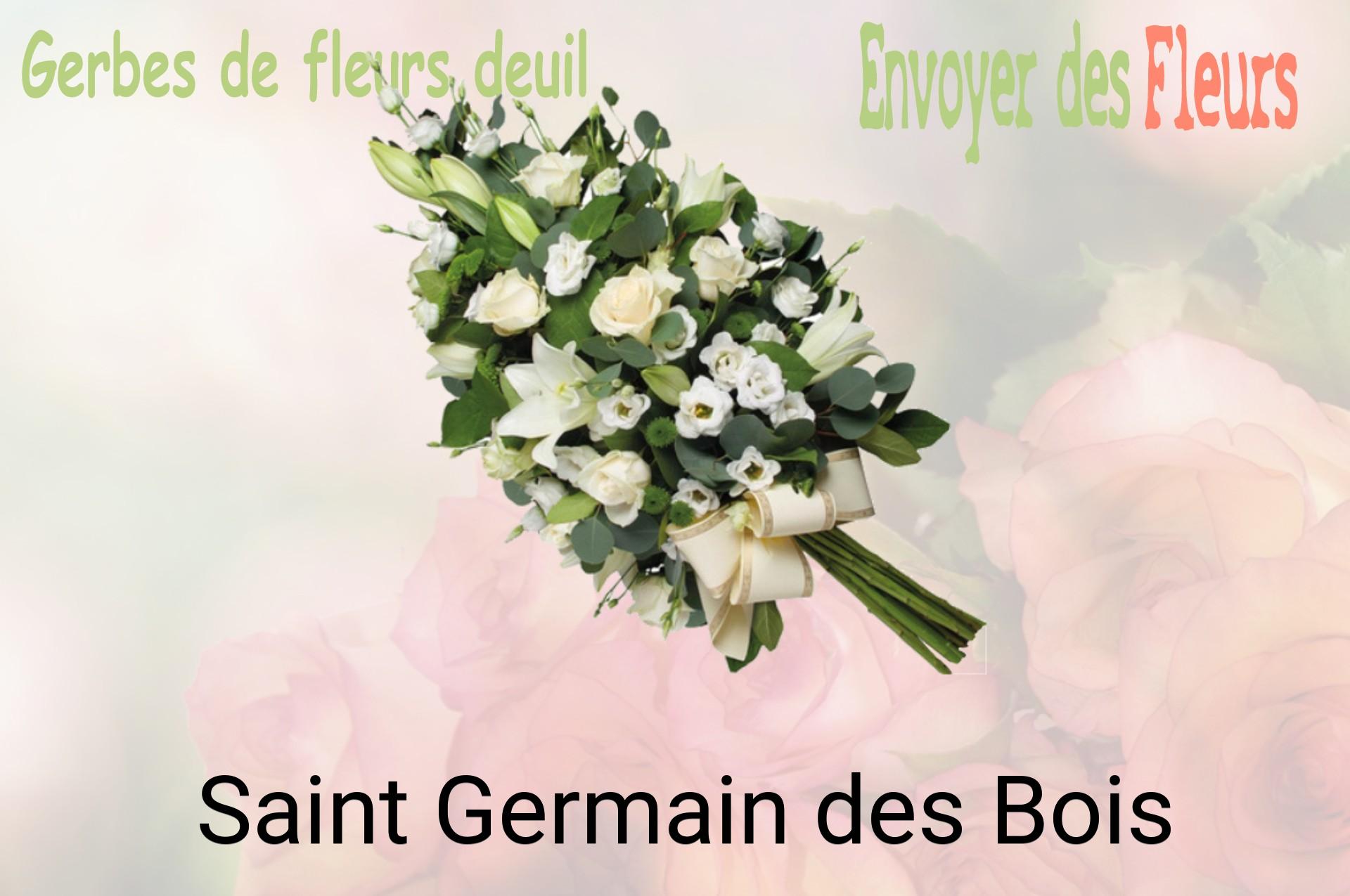 Gerbe de fleurs de deuil livrée à Saint-Germain-des-Bois